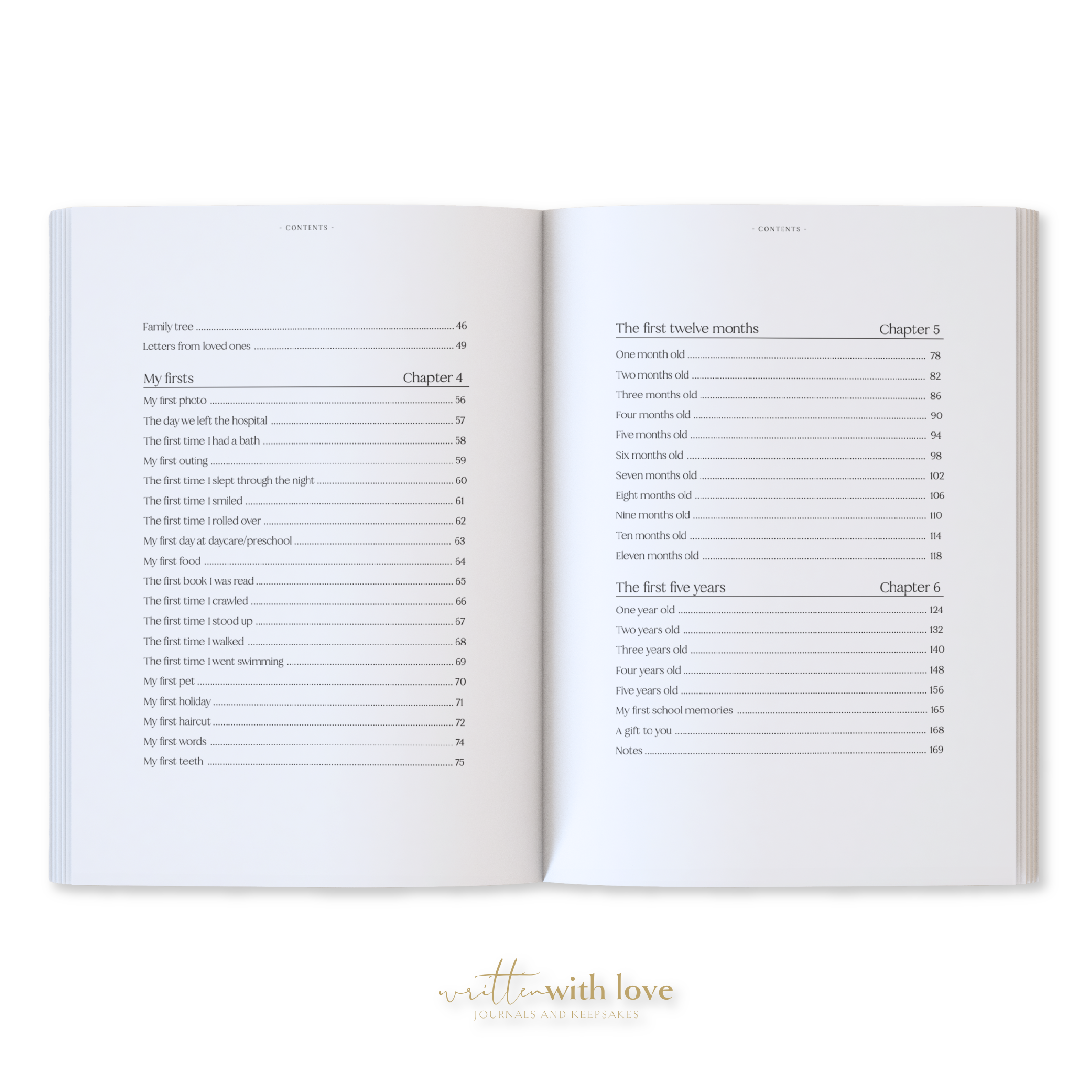 Written With Love - Wholesale Memory Book - Kids & Baby - Baby Memory Book with Keepsake Box - Oatmeal 5