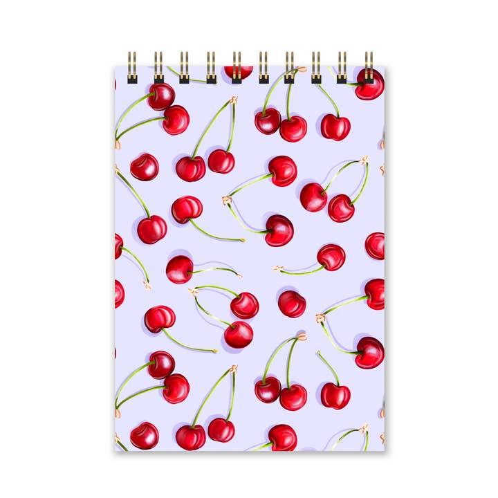 Cherries Mini Notebook for wholesale by Morgan Swank Studio