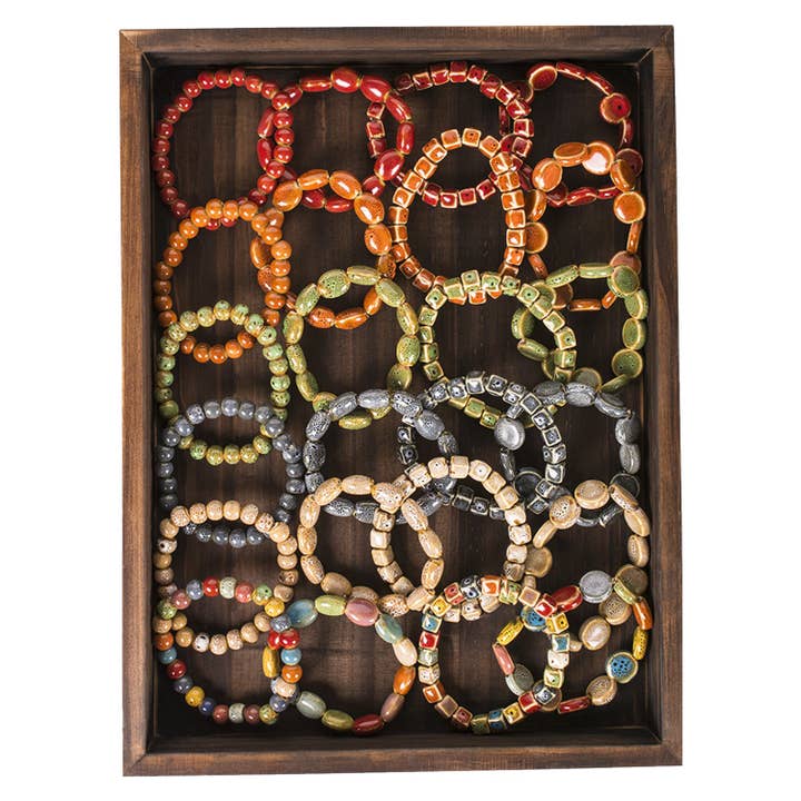 Hadley Wren - Wholesale Beaded Bracelet - All Shapes & Colors Clay Mini Bracelets - Assorted 24 Pack1