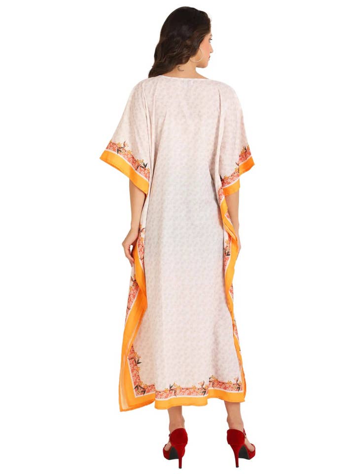Guld Kvinder Lang Kaftan Sommer Kaftankjole Guld 152 S-3XL for engroshandel på Faire