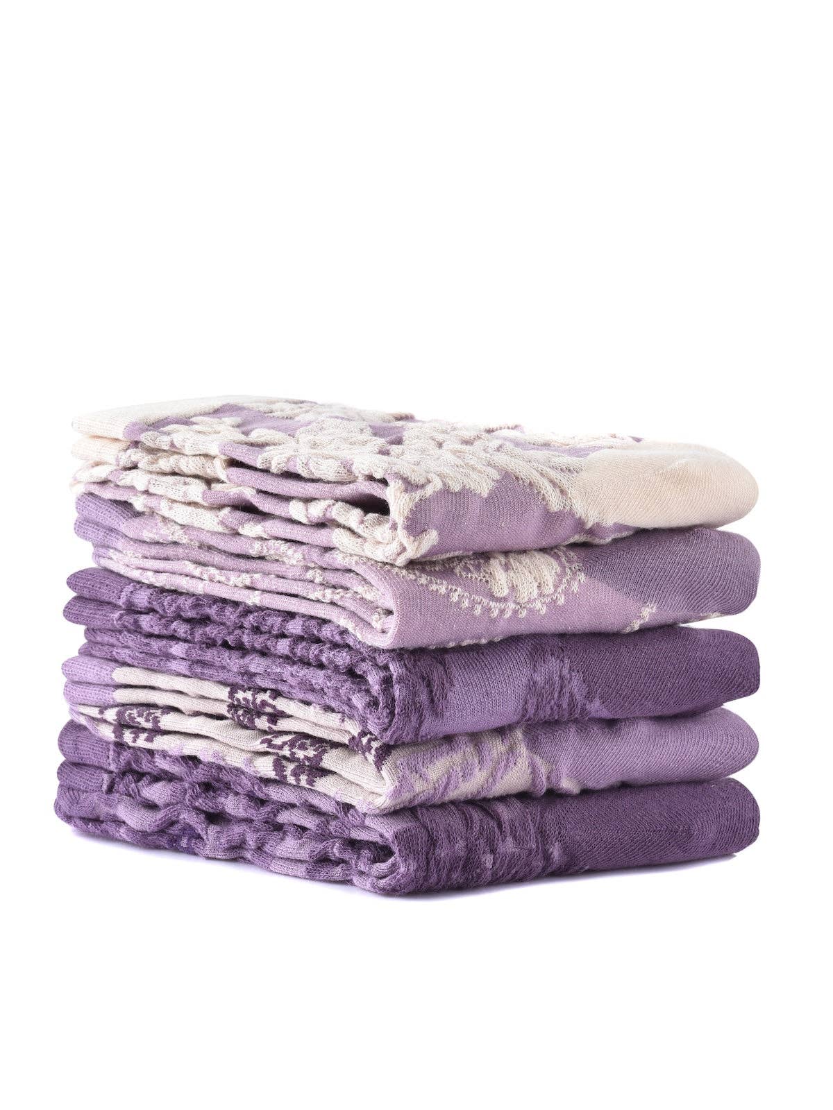 Funkyrel® Atzbranding Limited – Großhandel Socken – Damen – Rufia - Lila geprägte Damensocken8