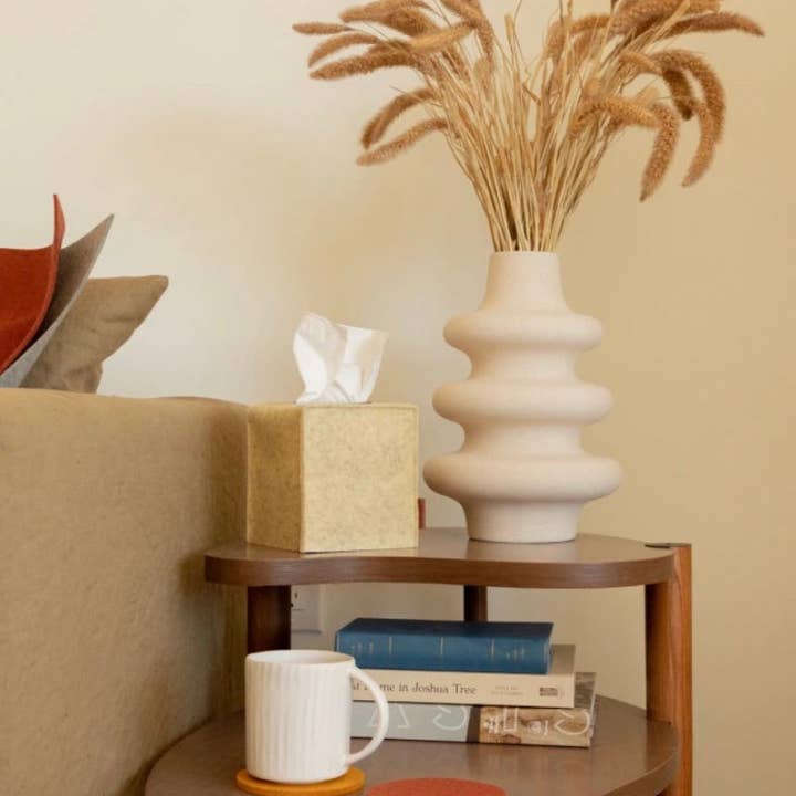 Graf Lantz - Wholesale Coasters - Bierfilzl Merino Wool Round Coaster 4 Pack Desert Sun2