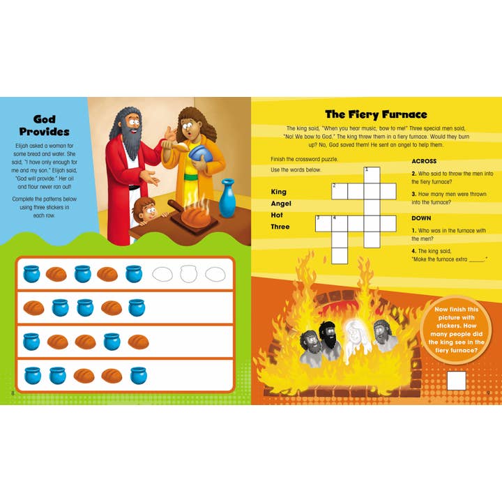 HarperCollins Christian Publishing - Wholesale Coloring & Activity Book - Kids & Baby - Beginner's Bible Miracles Sticker & Activity Book3