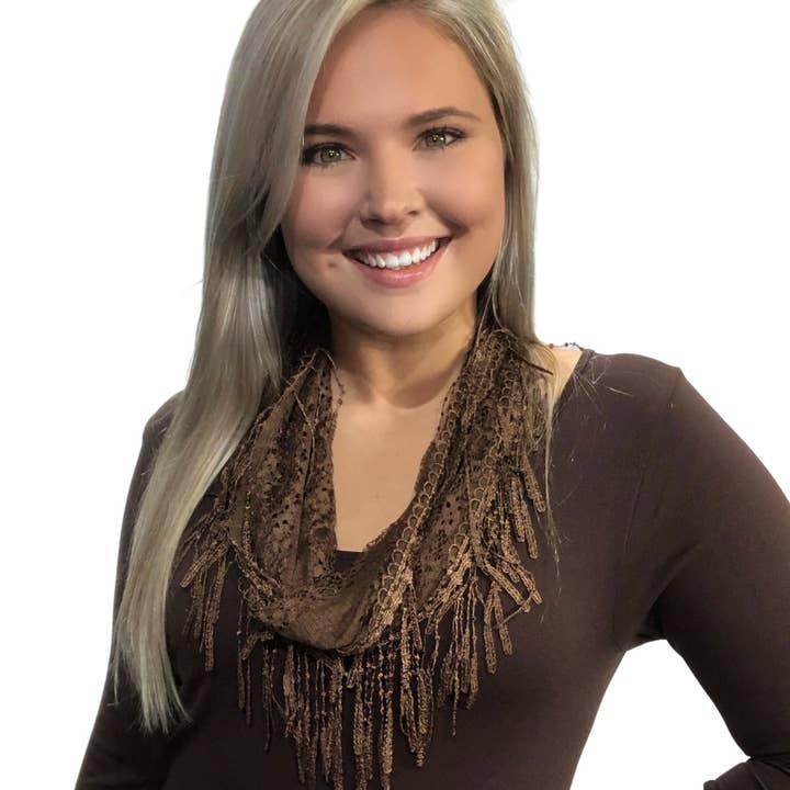 The Magic Scarf Company – Engroshandel Tørklæde - Dame – 7777 - Victorian Lace Infinity tørklæder33