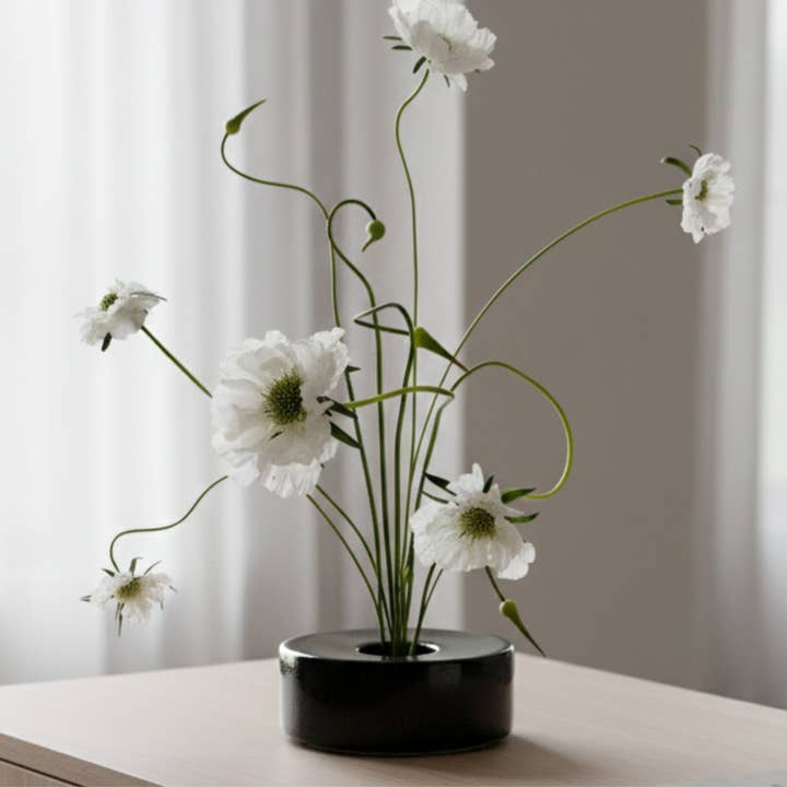 Ikebana Vase in Obsidian for wholesale by Dweller Studio