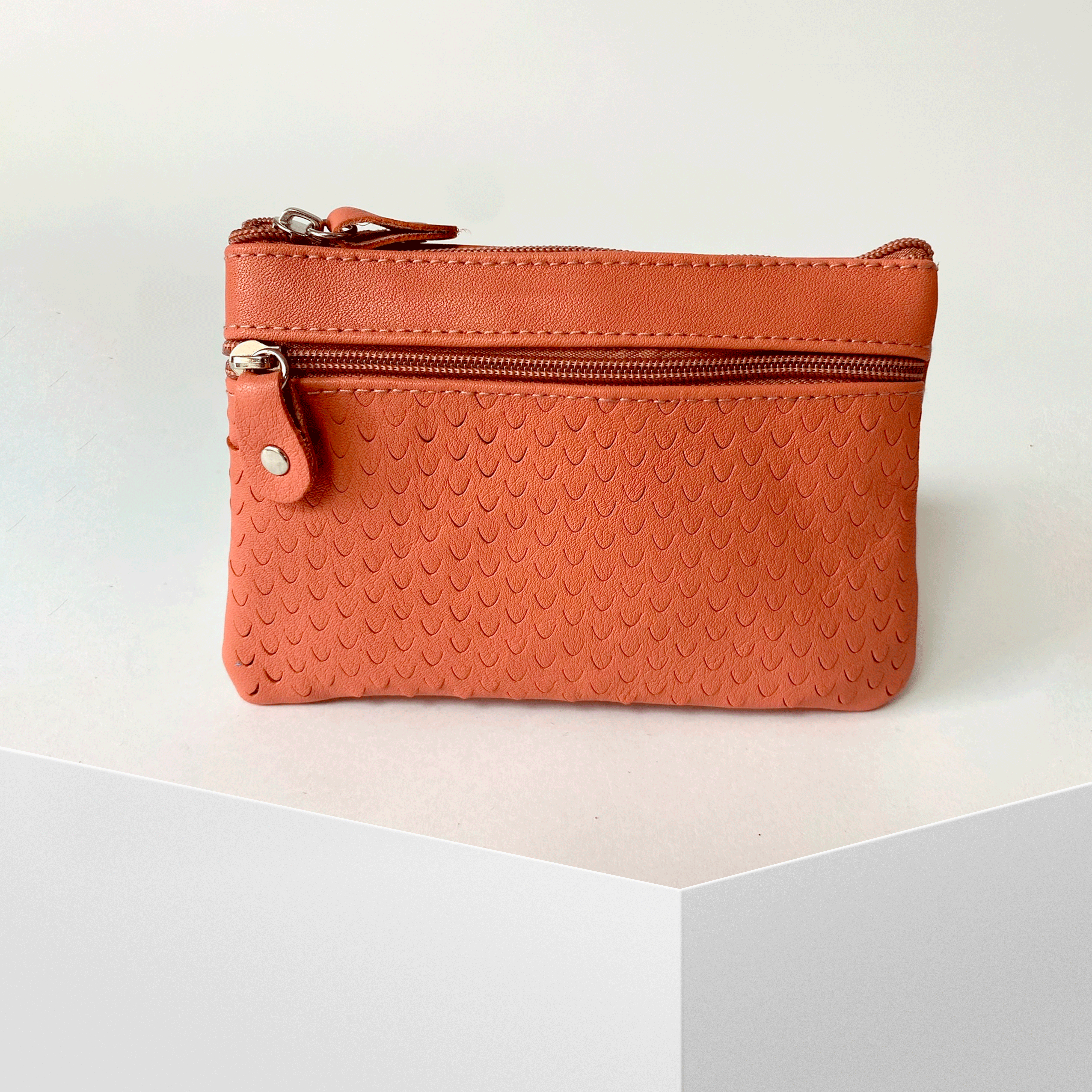 VALTICO – wholesale Myntväska - Dam – Läderplånbok med två dragkedjor5