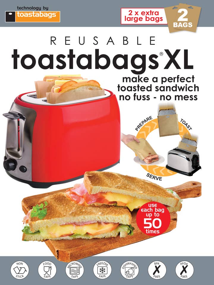 sacos para torradas XL uso 2 unidades por atacado de Planit Products