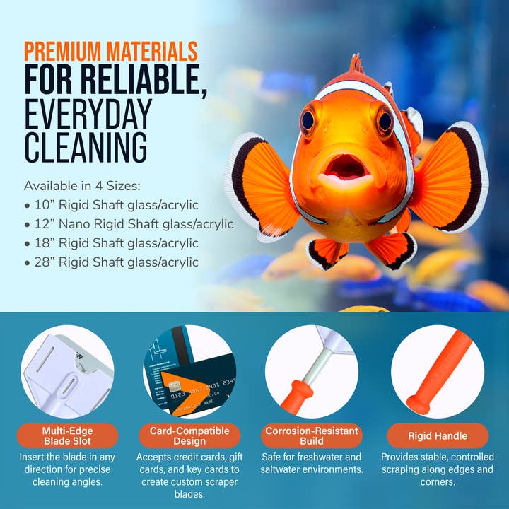 Flipper Aquarium Products - Wholesale Garden Tool - Flipper Platinum NANO Credit Card Algae Scraper3