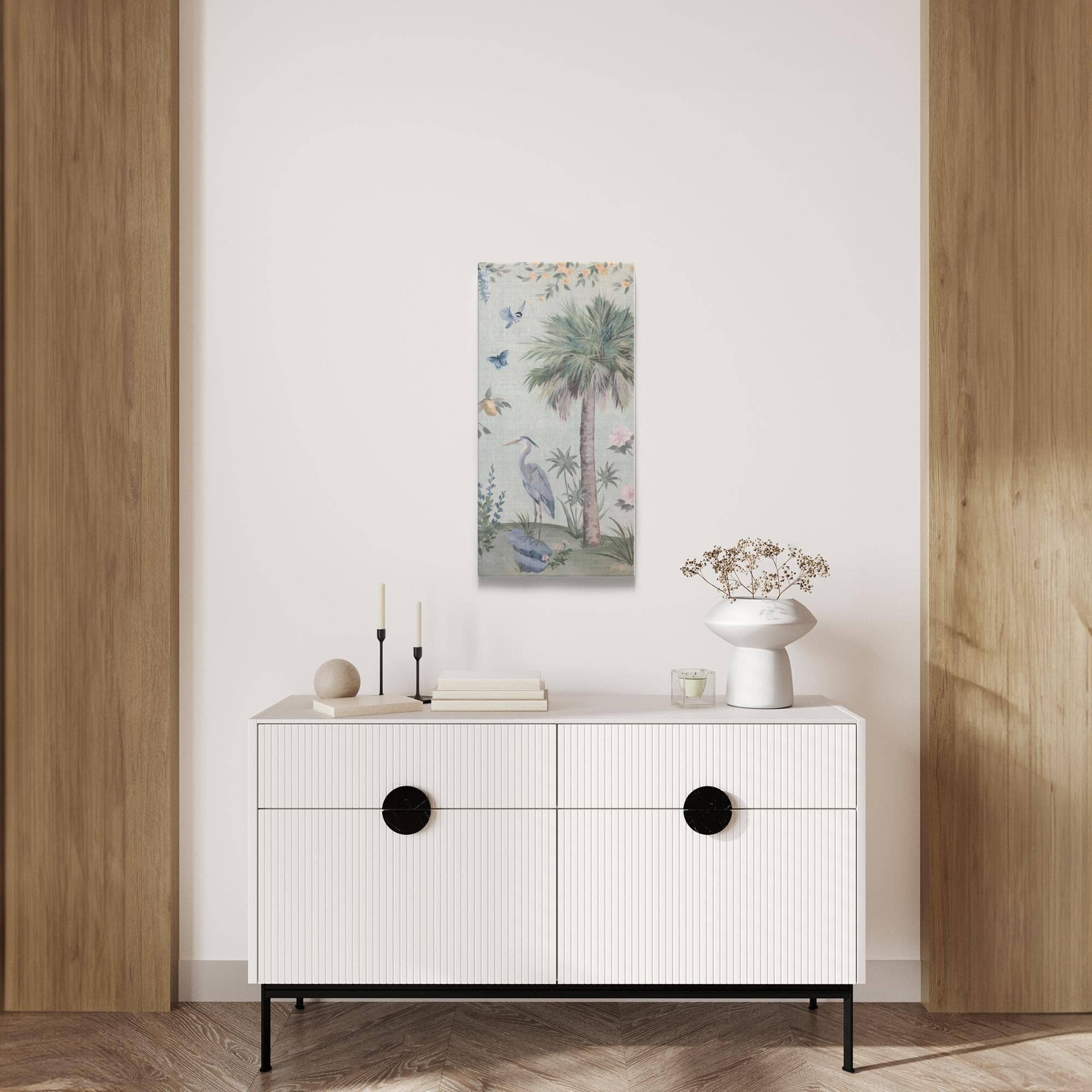 Elizabeth Alice Studio - Wholesale Art Print - Olive, a green tropical chinoiserie canvas wrap print6