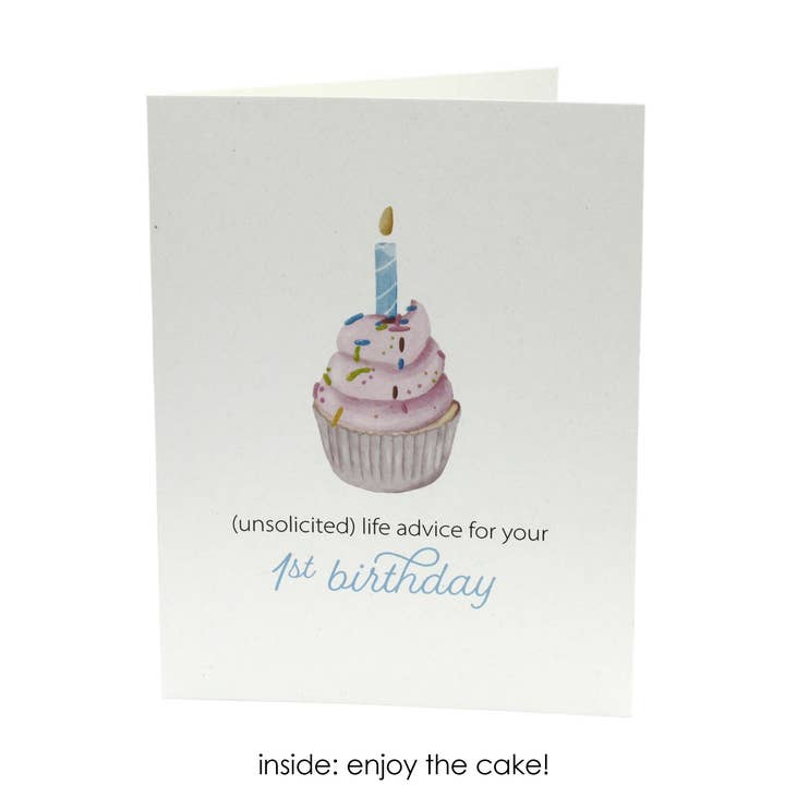 Baby Birth & Baby Shower Cards - Unsolicited Advice for wholesale by Tiny Human Supply Co.