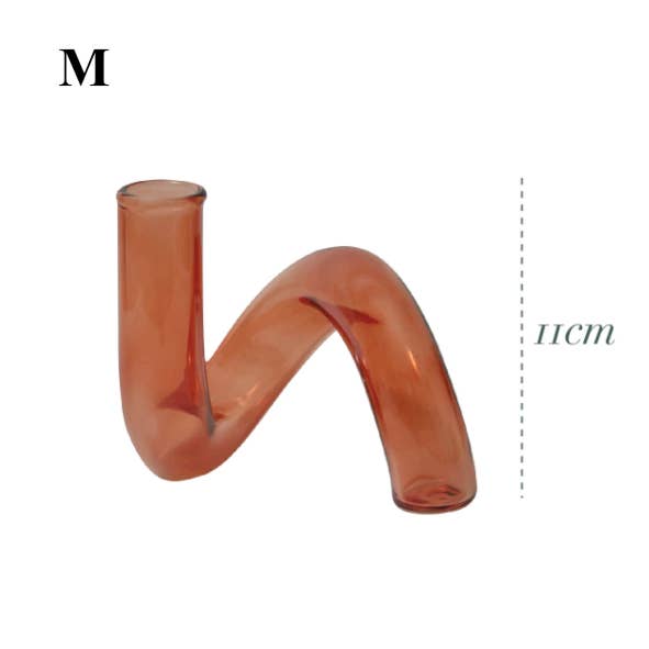 IVORE.GROUP (We cover All Import duty) - Wholesale Candle Holder - Brown Glass Candlestick Holder13