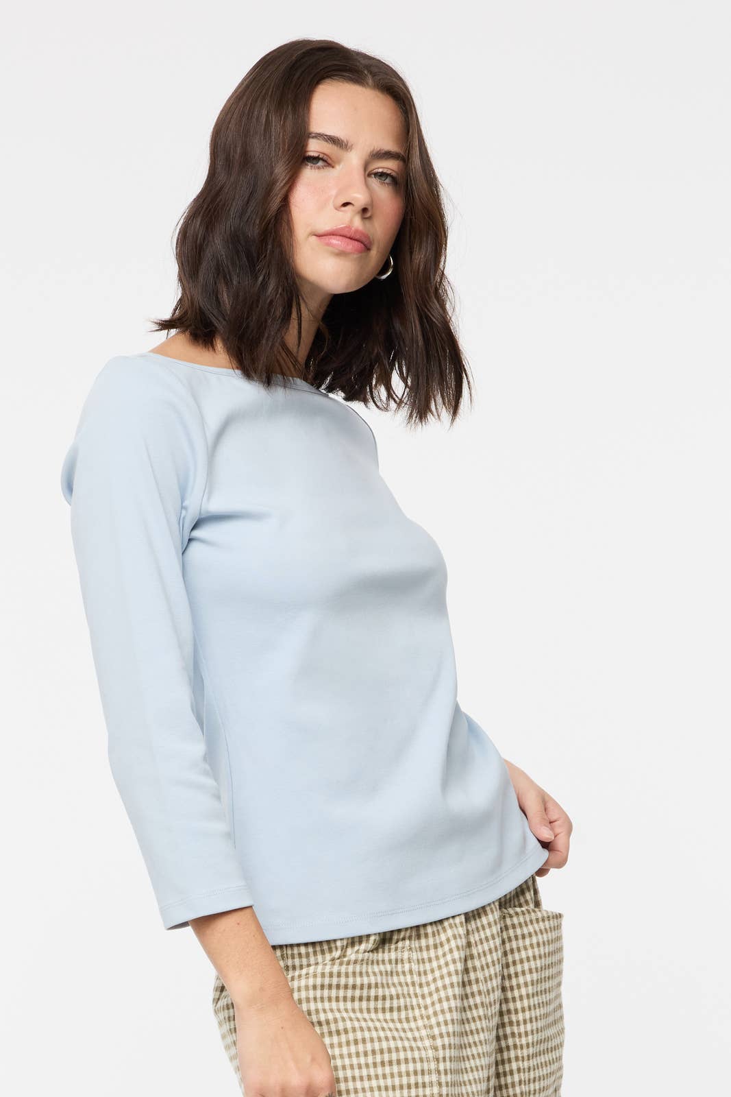 Wishlist Apparel - Wholesale Knit Top - Women's - BASIC BOAT NECK KNIT TOP / WL25-114746