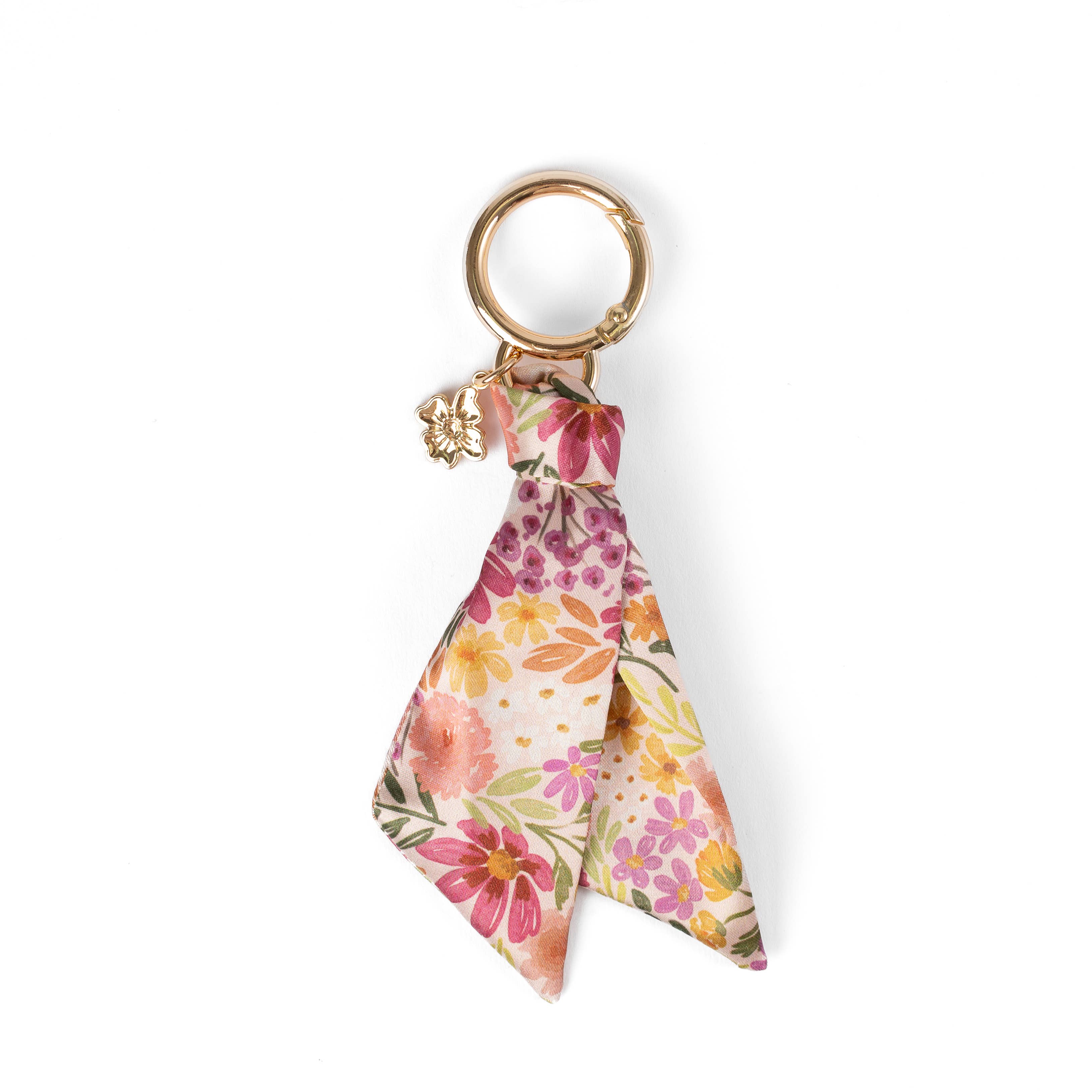 Elyse Breanne Design - Wholesale Scrunchie - Women's - Floral Satin Keychain7