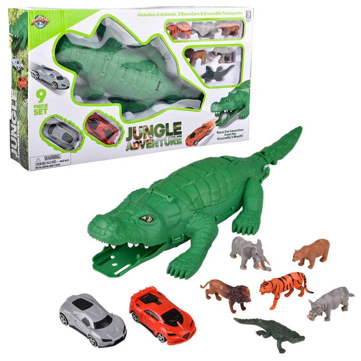 The Toy Network - Wholesale Toy Set - Kids - (T) 13" CROCODILE ANIMAL TRANSPORTER10