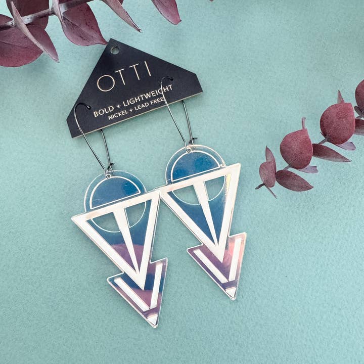 OTTI - Wholesale Dangle Earrings - Lightweight Architectural Earrings: COVEN (3 color options)13