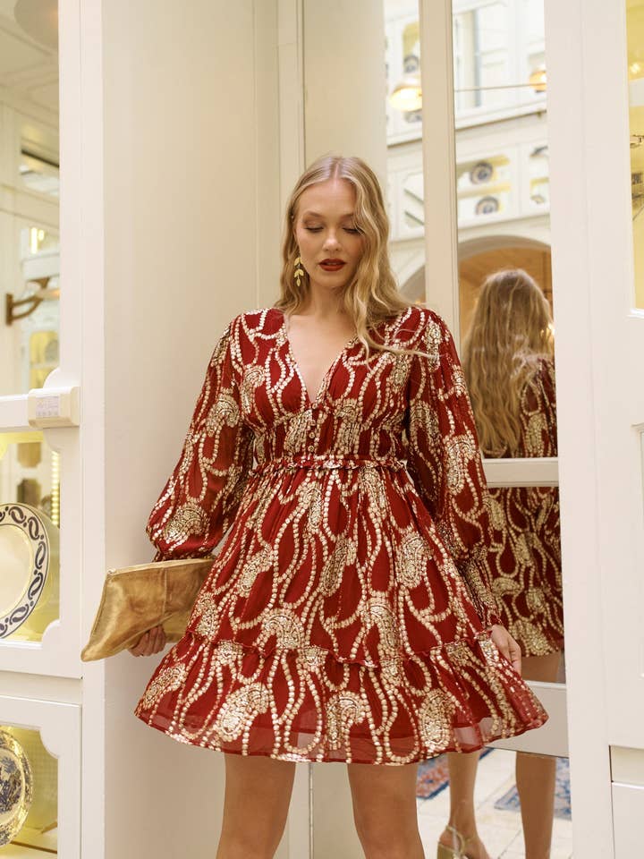 KASTANJEBRUINE CAPRIJURK voor wholesale door Piti Cuiti