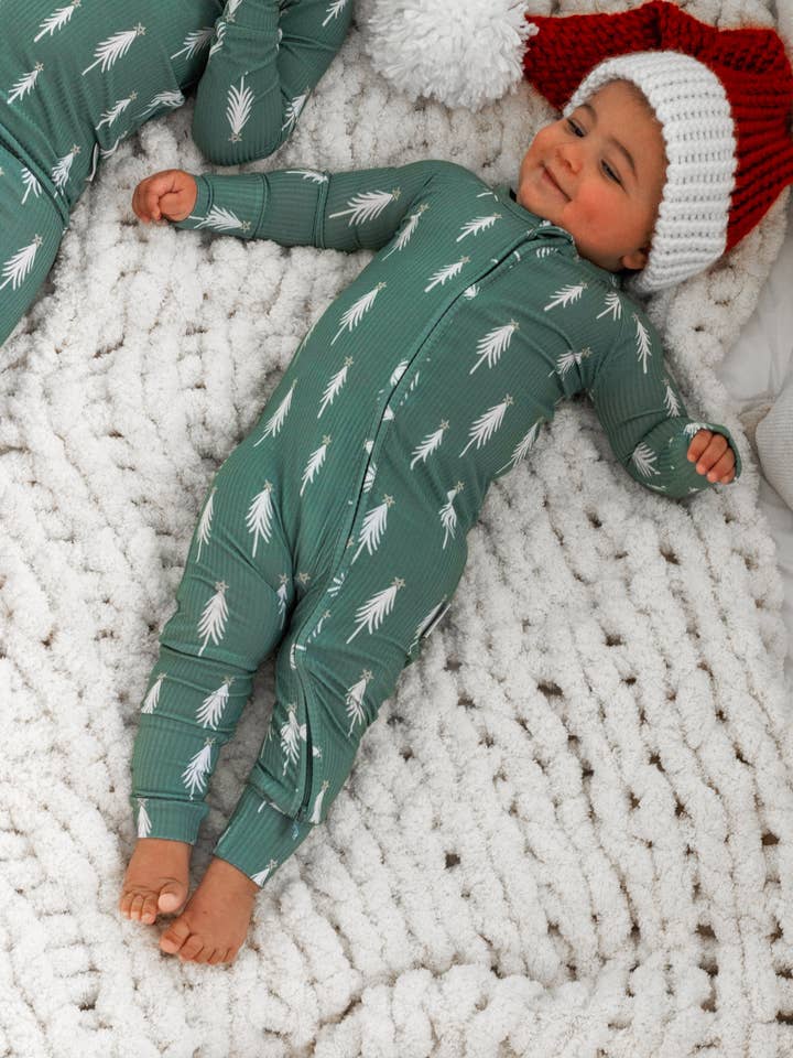 LoveLee - Vente Barboteuse – bébé - Barboteuse zippée en forme de sapin de Noël3