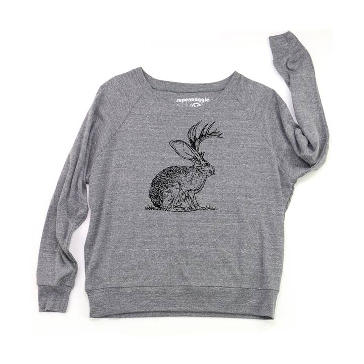 Pulôver Jackalope Pia Tri Blend por atacado de Supermaggie @ Faire