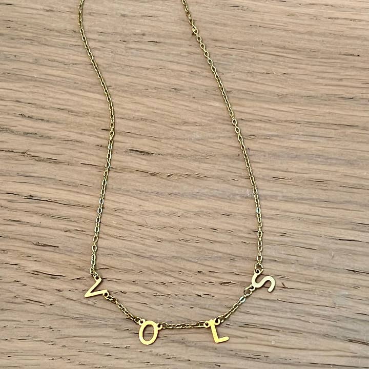 Steele Sloan Designs - Wholesale Pendant/Charm Necklace - VOLS Charm Necklace Gold VOLS Dangle Layer Necklace 4