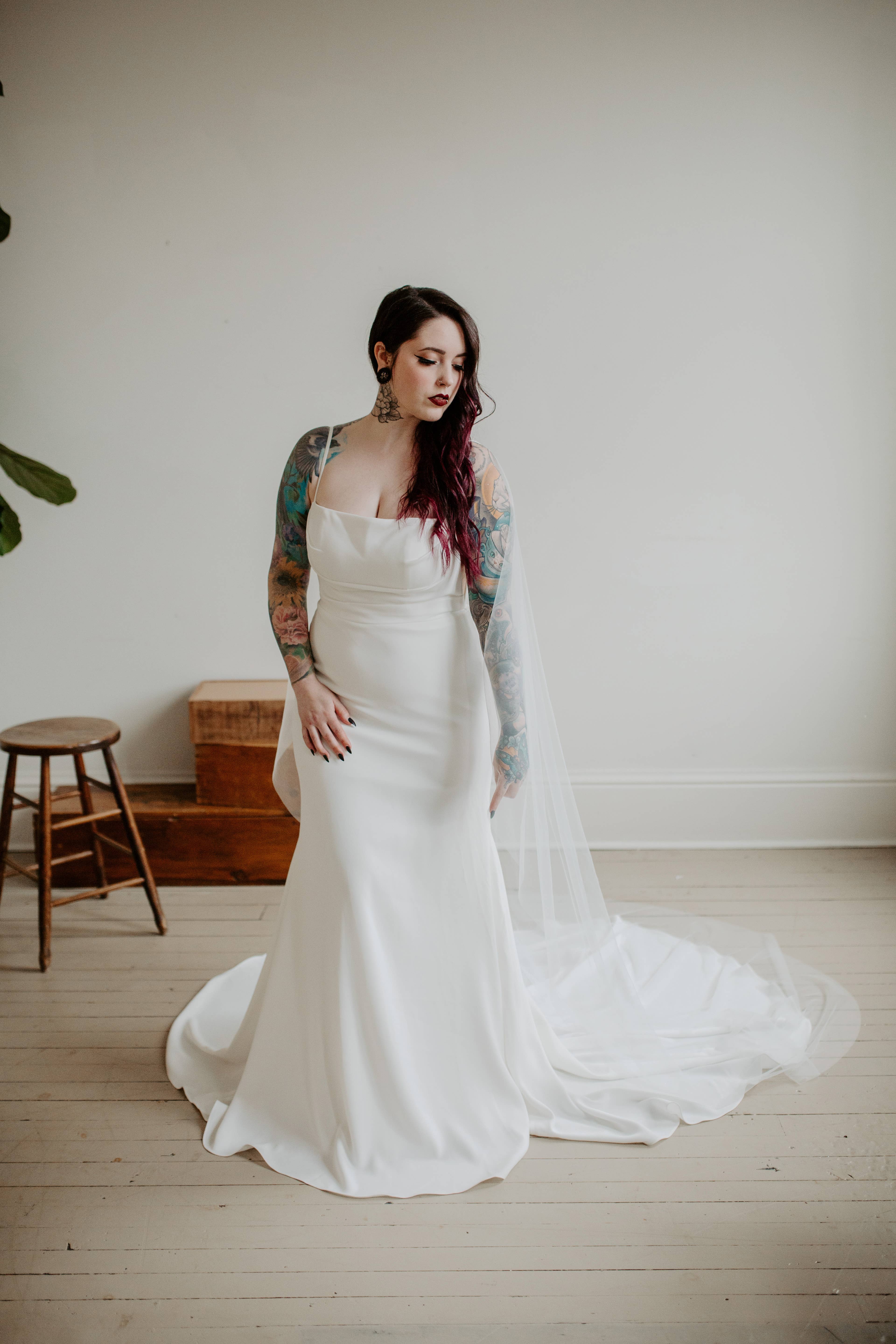 Ruffled Rose Veils - Vente Voile – femme - Cape voile douce4