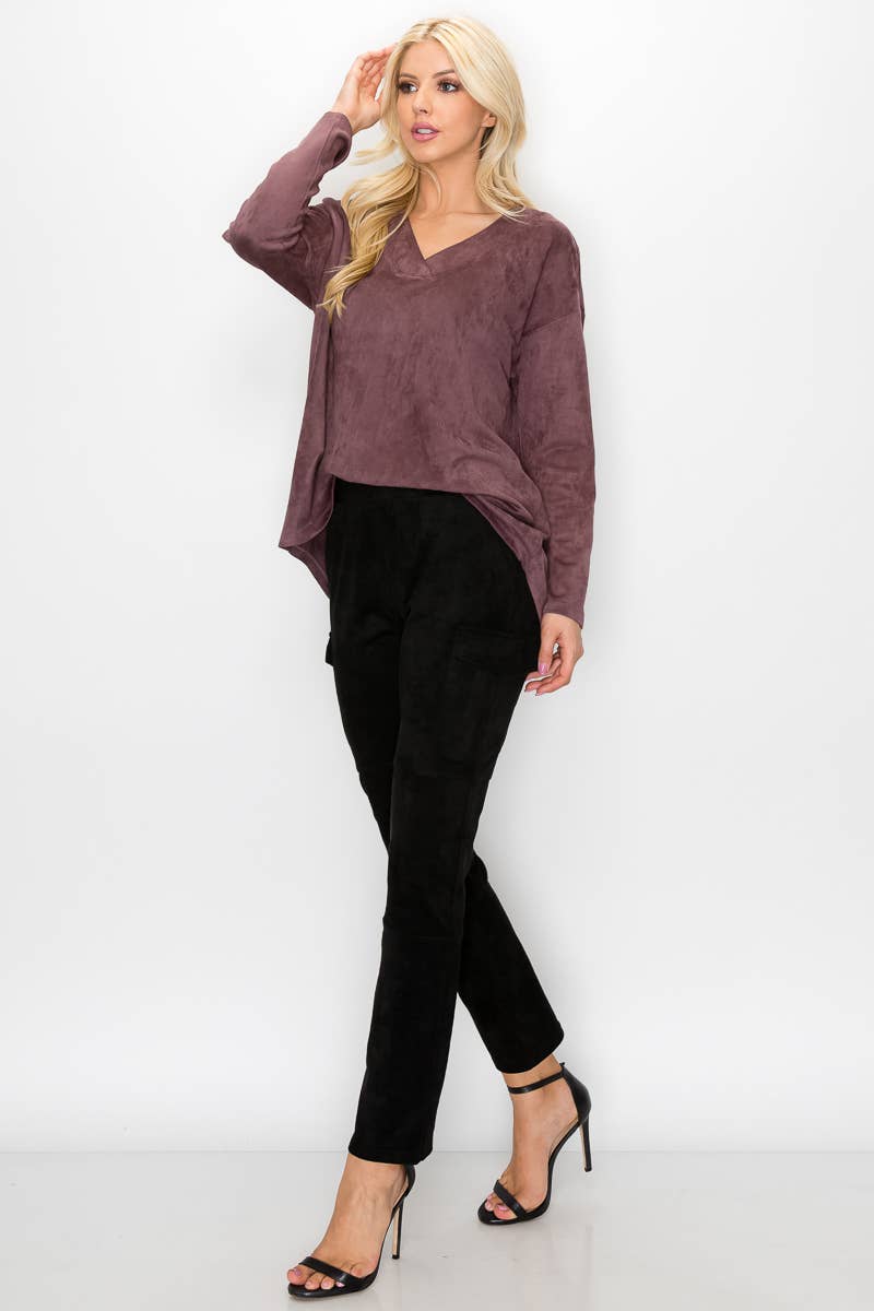 Joh Apparel - Wholesale Pants - Women's - Amber Stretch Suede Cargo Pant12