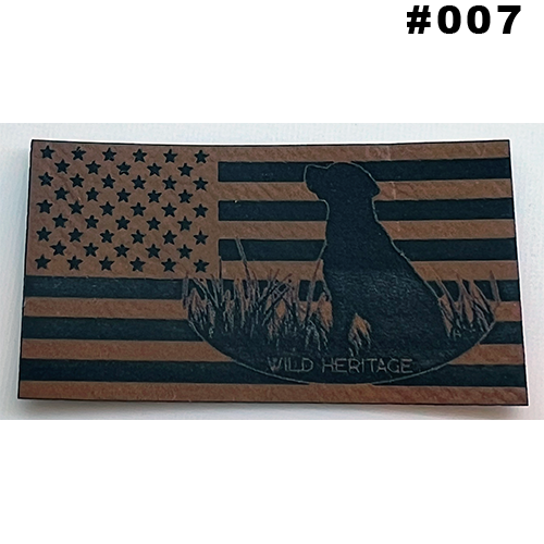 Wild Heritage Apparel - Venta al por mayor Accesorio para sombrero - Hombre - Parche de sombrero de cuero grabado personalizado5