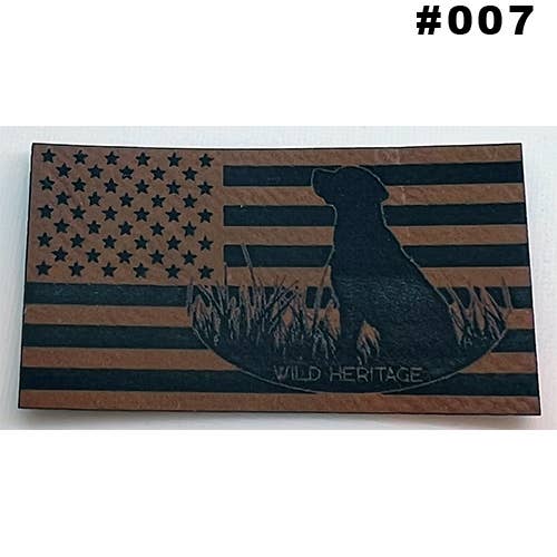 Wild Heritage Apparel - Wholesale Hat Accessory - Men's - Custom Engraved Leather Hat Patch5