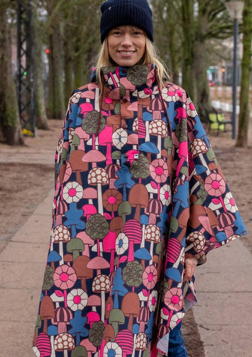 Danefae København - Wholesale Raincoat - Women's - Danebodil Rainponcho Dk Navy MYCOLOGY9