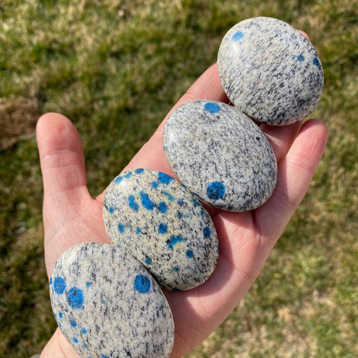 New Moon Beginnings - Wholesale Spiritual Stone/Crystal - K2 Stone Palm Stone - Polished Stone Oval