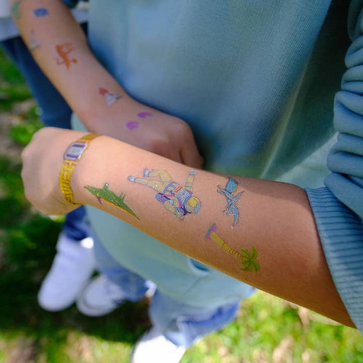 La Petite Épicerie - Wholesale Temporary Tattoo - Kids - Tattoo Pouch - Cosmos2