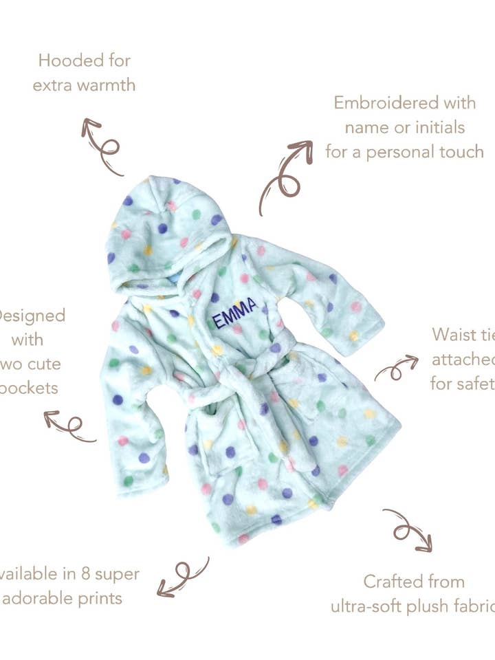 DreamBuy – wholesale Robe – Kids – Personalised Embroidered Baby Robe