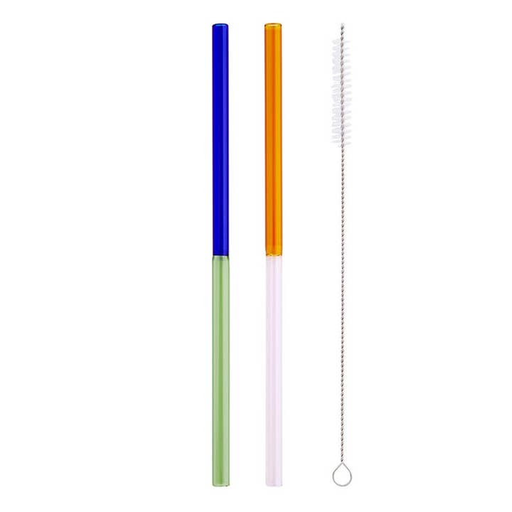 Glass Straws - Funky for wholesale by Slant Collections by Creative Brands