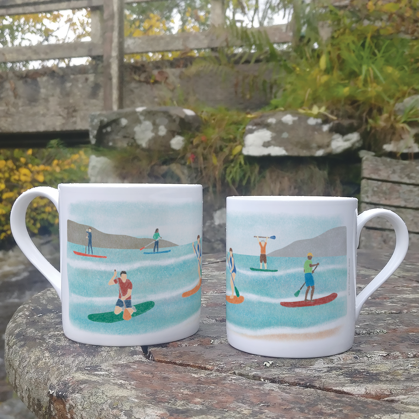 Ingletop – wholesale Coffee/tea cup – Paddleboarding Mug1