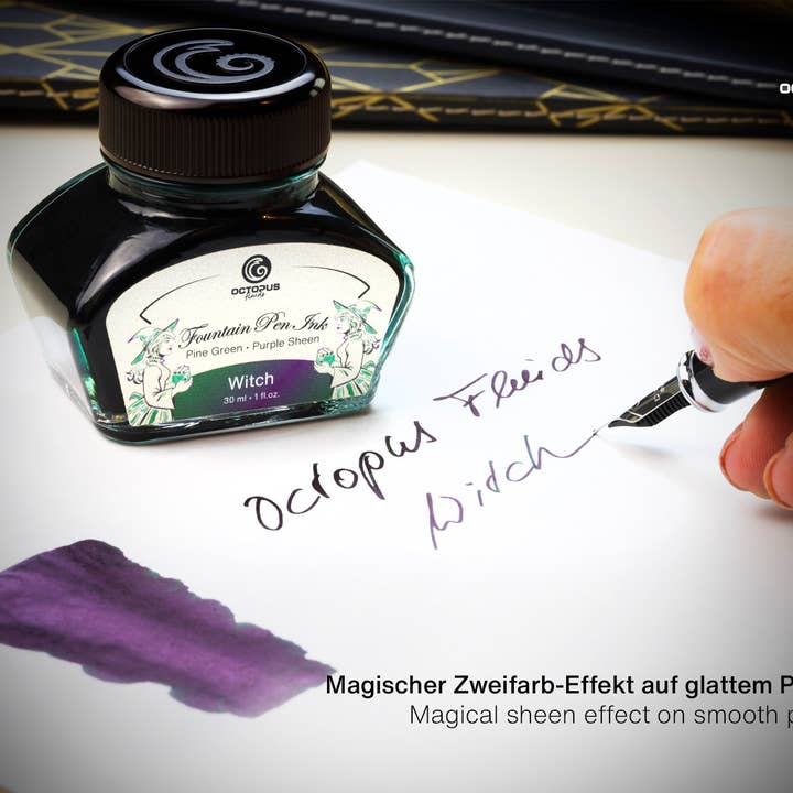 Octopus Concept GmbH - Vendita all'ingrosso Inchiostri - Inchiostro per penna stilografica, Sheen Witch, verde, 30 ml