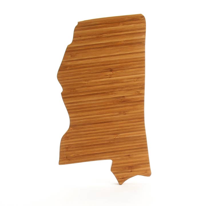 Mississippi State Shape Bamboo Large Cutting Board for wholesale by State Strong USA
