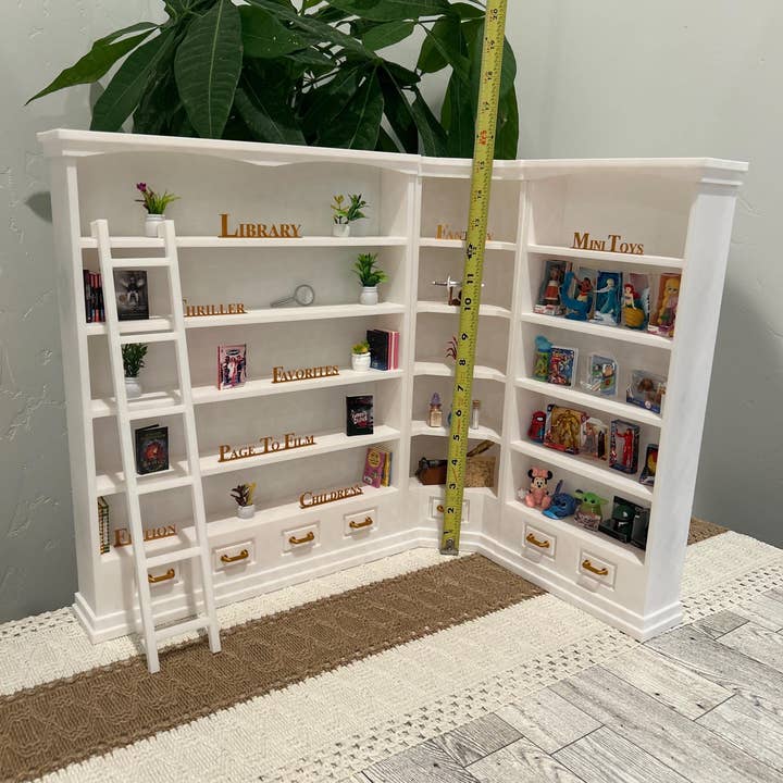 Modern Home Decorations – wholesale Bookcase – 1/6 scale Mini Library | Mini bookshelf | Mini books | Mini Book Display4