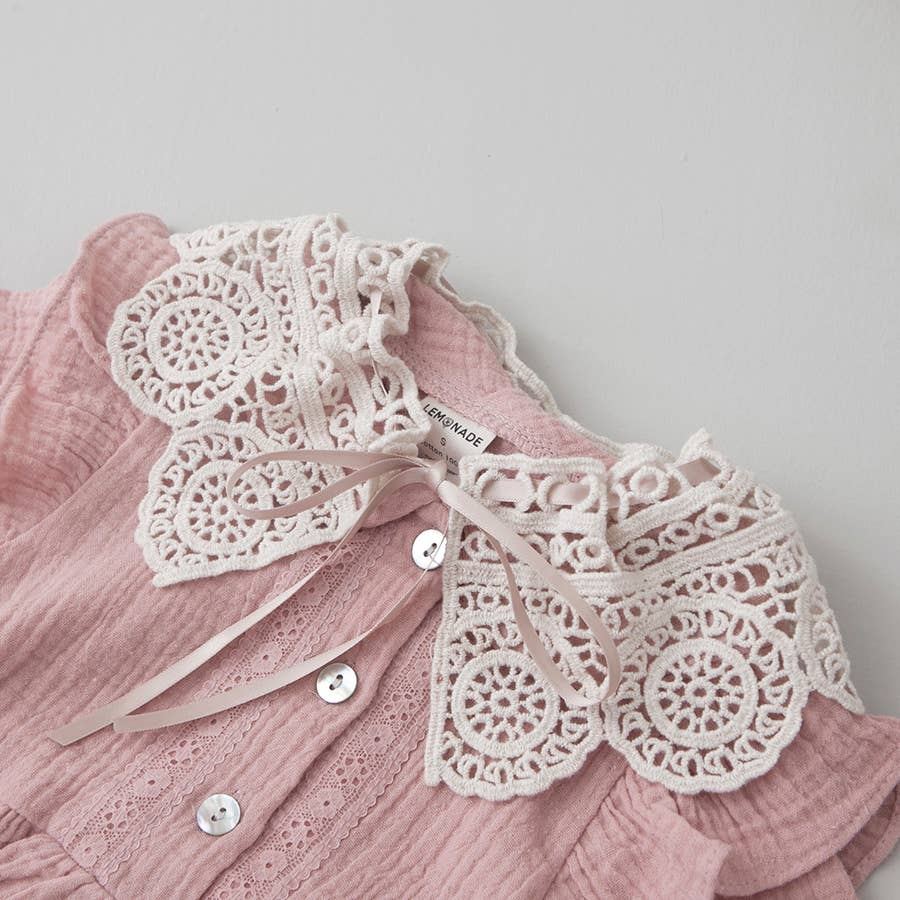 peekaboo – Conjunto de roupa - Bebé por atacado – Suplemento de colar de crochê para bebês e crianças pequenas5