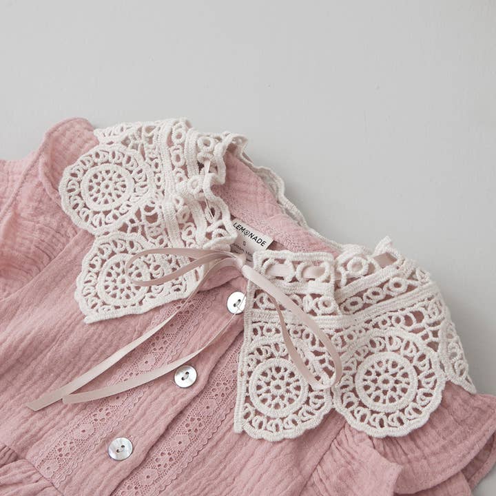 peekaboo – Conjunto de roupa - Bebé por atacado – Suplemento de colar de crochê para bebês e crianças pequenas5