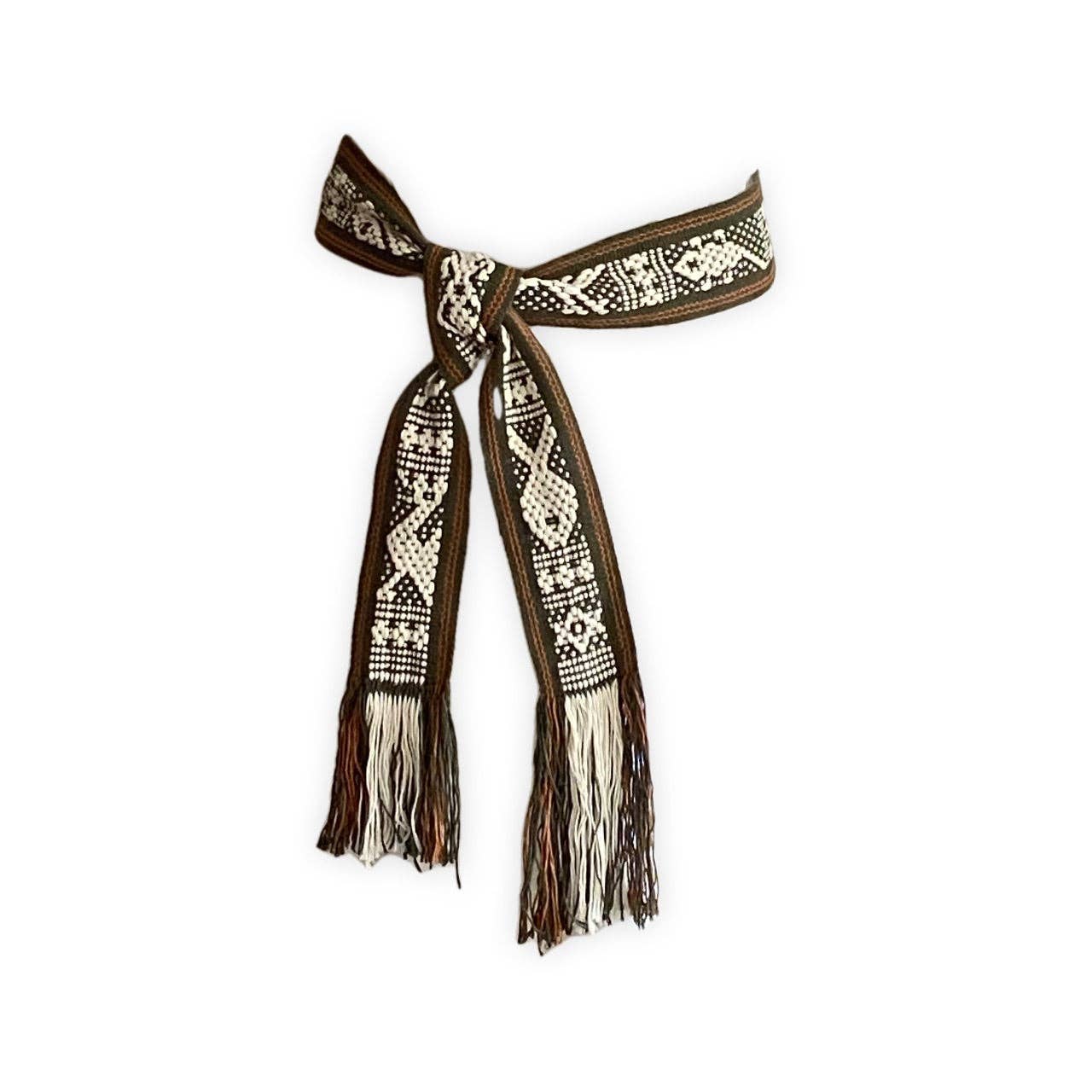 Gracias MX – wholesale Belt – Women's – Hand woven belt in olive, ochre and natural shades4