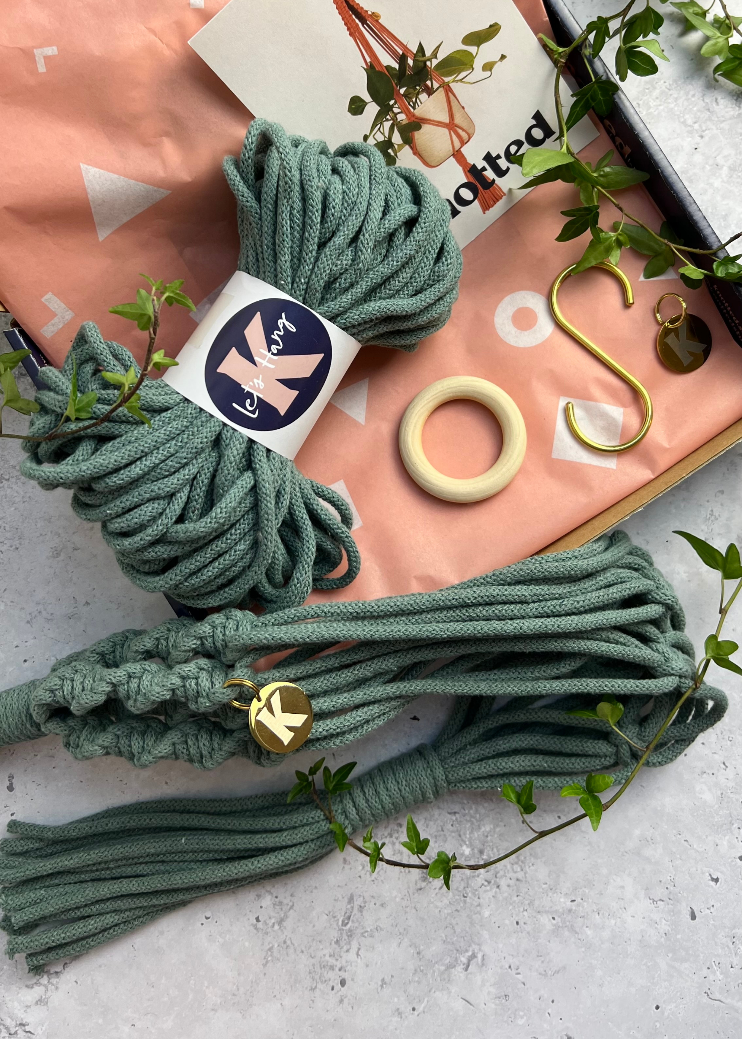 Knotted - Wholesale Doe-het-zelf-knutselset - Maak je eigen Macramé planthangerkit13