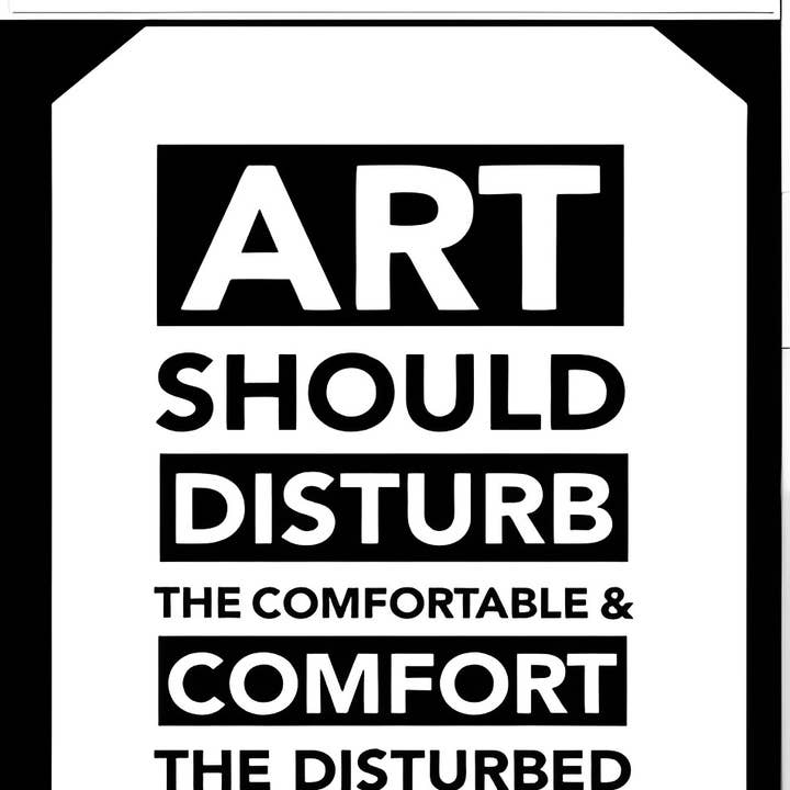 Art Should Disturb - Sticker for wholesale by Quippy Brand