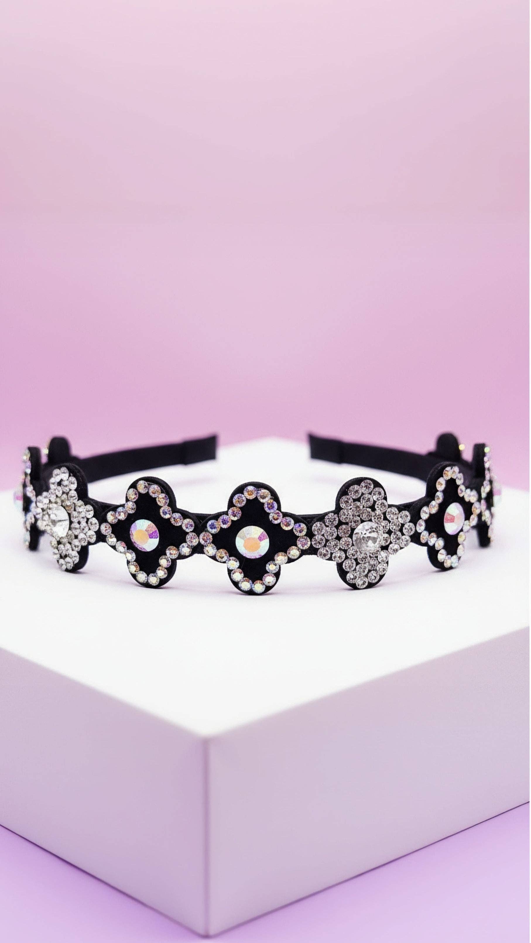 Arya Jewellery Wholesale - Wholesale Fashion Headband - Women's - Clover Crystal Hair band7