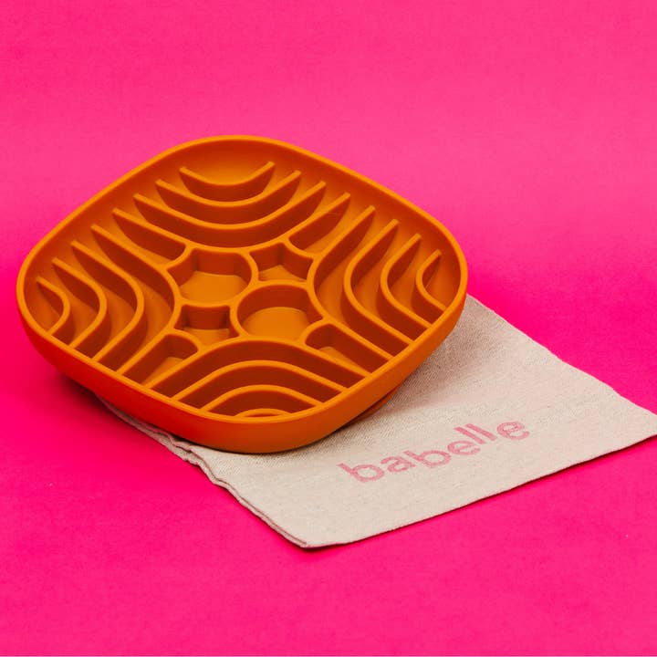 The Maze Lickmat - Burnt Orange for wholesale by Babelle For Dogs