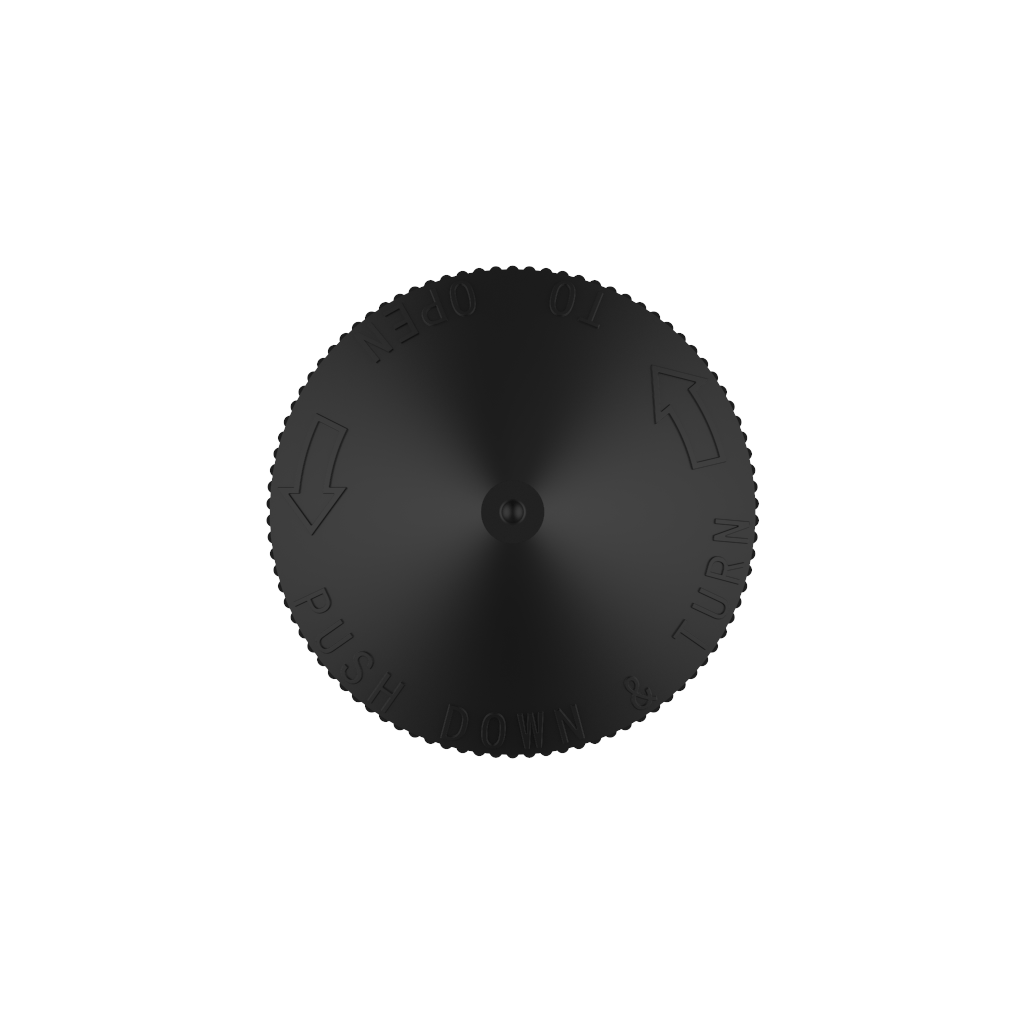 Copackr - Wholesale Reisflesjes en bakjes - Chubby Gorilla - Eenhoornfles van 120 ml - Transparante zwarte fles/zwarte dop - V36