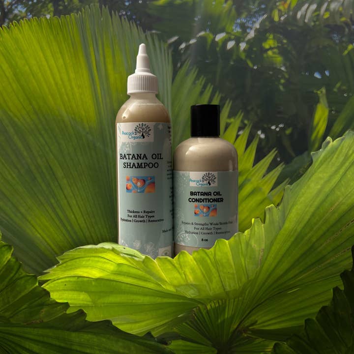 Peacock Organic - Wholesale Hair Shampoo - Batana Oil Shampoo and Conditioner - Rapid Hair Growth