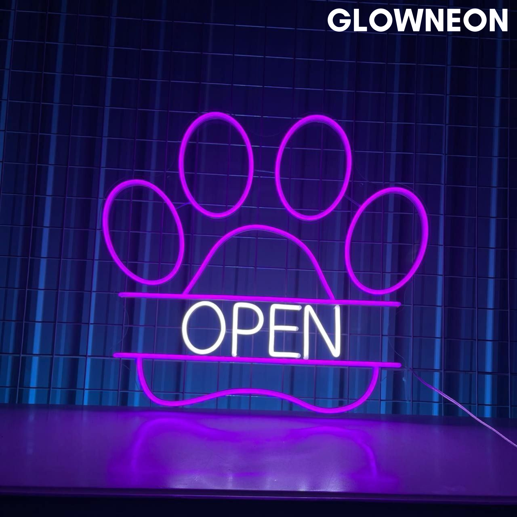 Glow Neon - Wholesale Neon Sign - Open Dog Spa Neon Sign, Dog Clinic Led Sign, Gifts For Vet0
