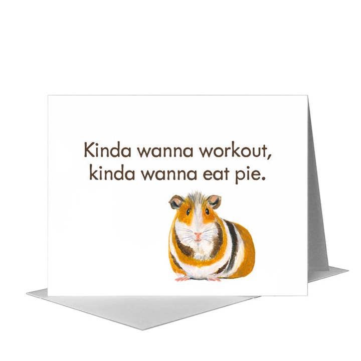 Guinea Pig, Greeting Card (#8078B) for wholesale by Printed Canvas