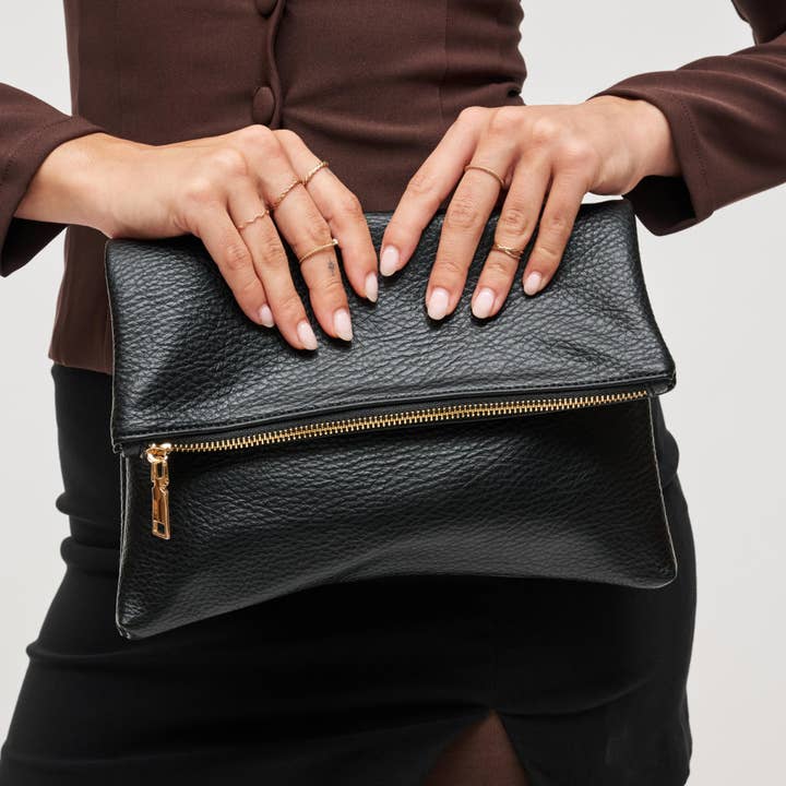 Black Luna Fold Crossbody for wholesale on Faire0