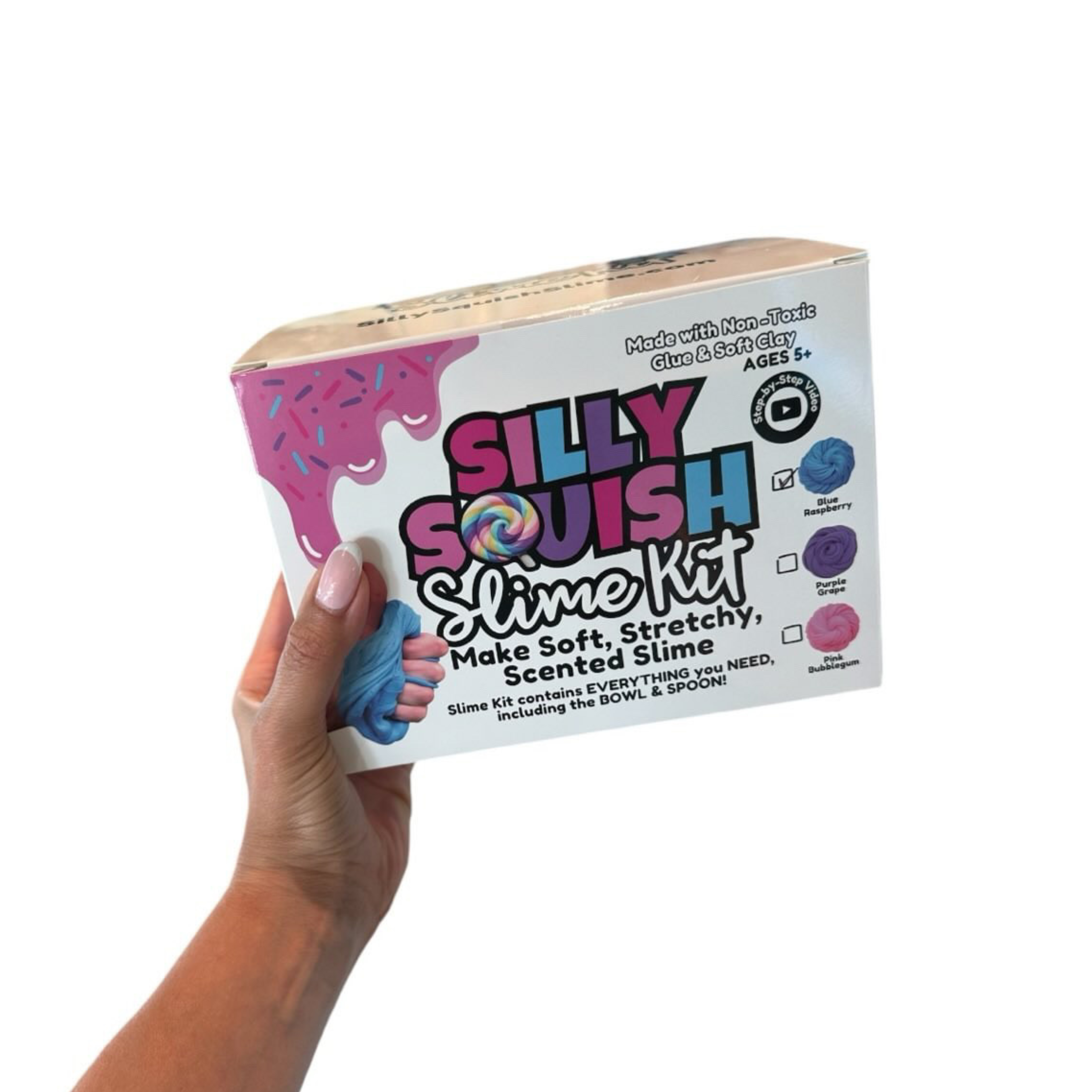 Silly Squish Slime – wholesale Slajm - Barn – DIY-slimkit: rosa tuggummi1