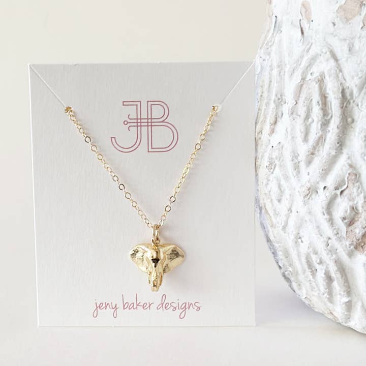 Elephant Mascot Necklace for wholesale by Jeny Baker Designs